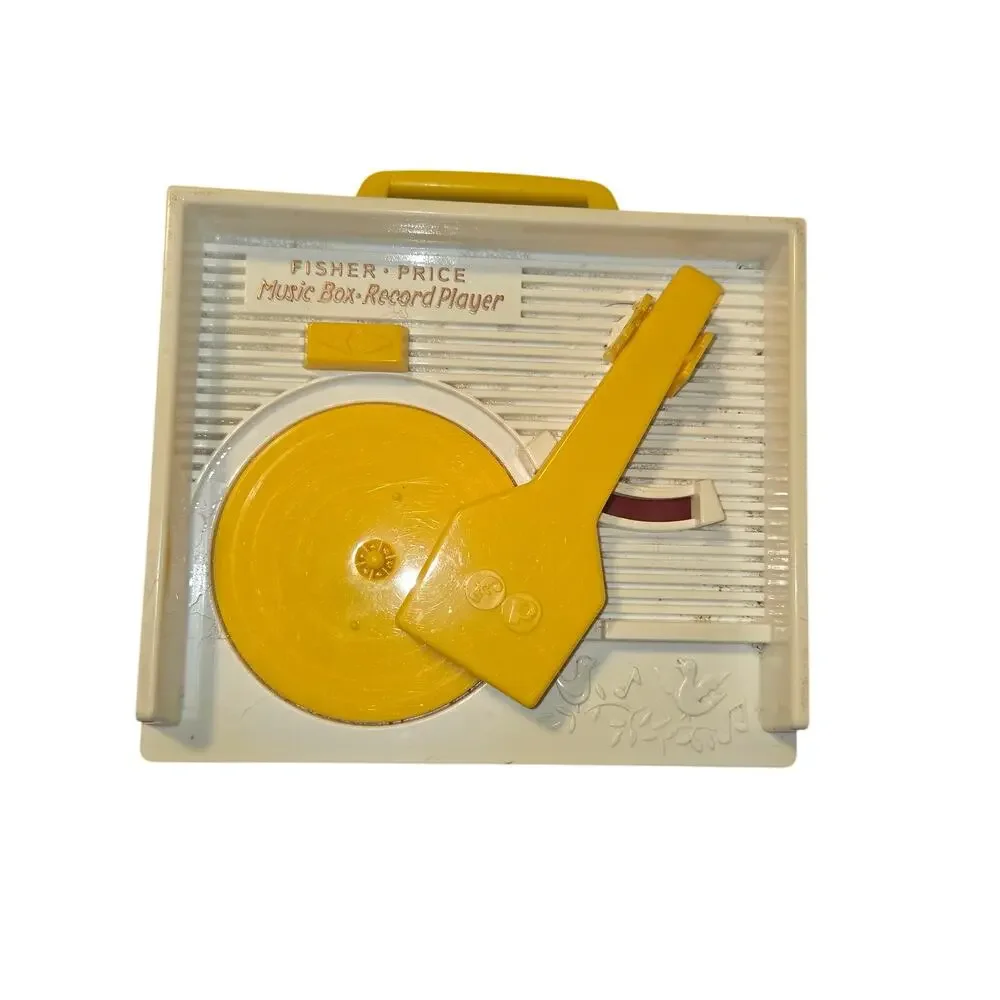 Fisher Price Music Box Record Player Classic Toys 2010 -3 Discs-2 sided Pretend